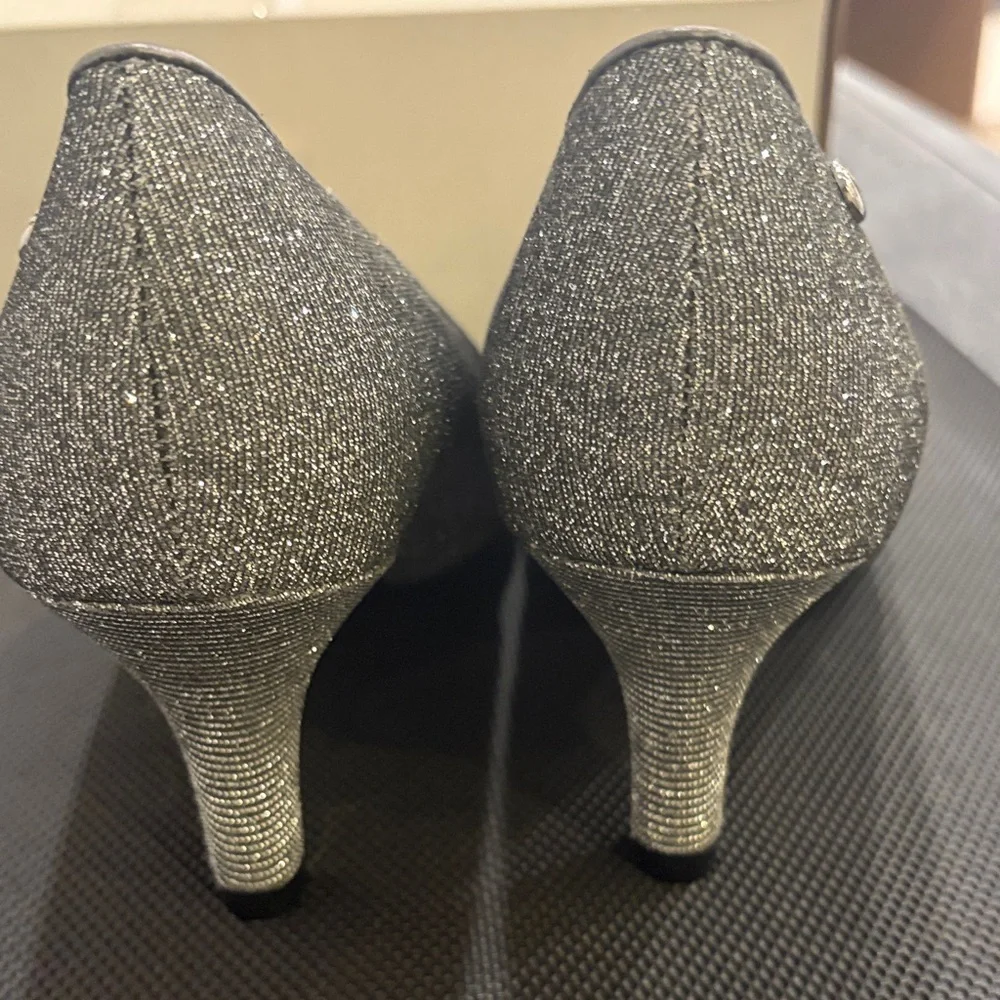 Life Stride Glittering Gray / sliver Heels